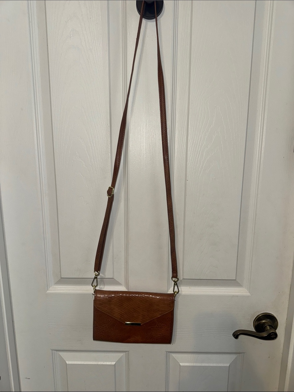 Women's Brown Crossbody Envelope Bag